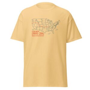 Golden Gravel Trail Map Tee