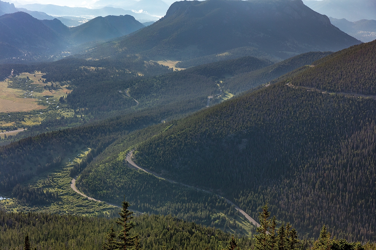 Bike touring in Rocky Mountain National Park