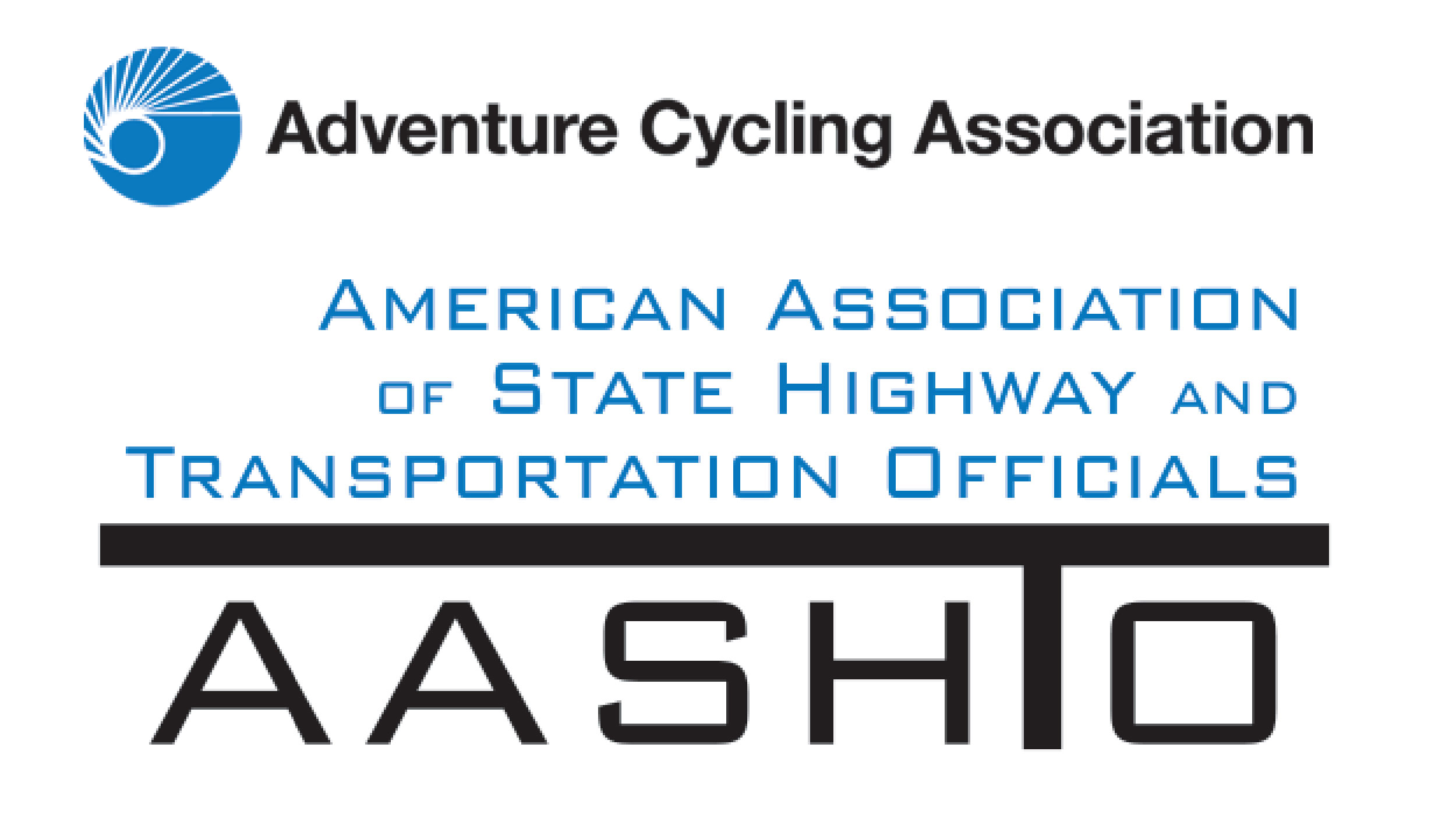 Adventure Cycling and American Association of Highway and State Transportation Officials logos