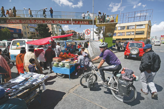 Photo: Leaving La Paz, fresh food, and protests behind.