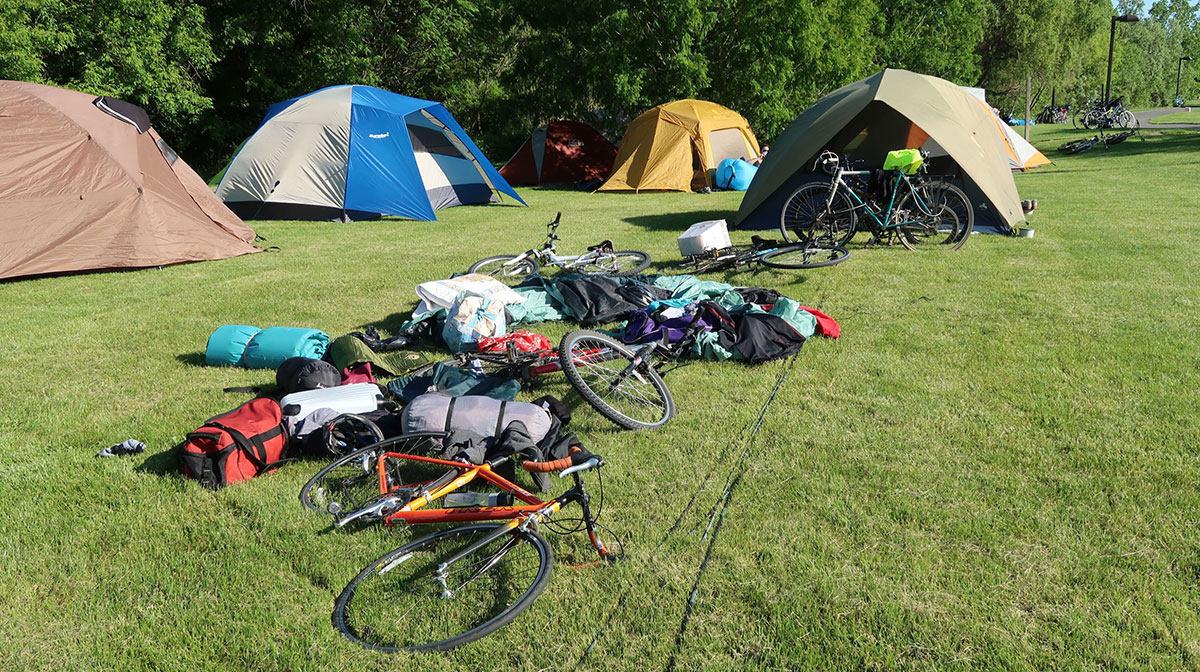 Cyclist camp