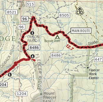 Montana Great Divide Mountain Bike Route Jasper Alberta To Roosville 