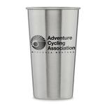 Adventure Cycling Association Steel Pint Glass