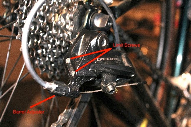 adjusting bike gears rear derailleur