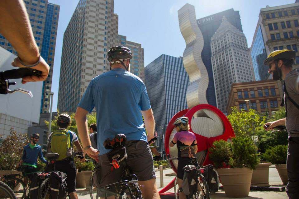 Cities, like Pittsburgh, can be expensive for bike travelers on a budget.