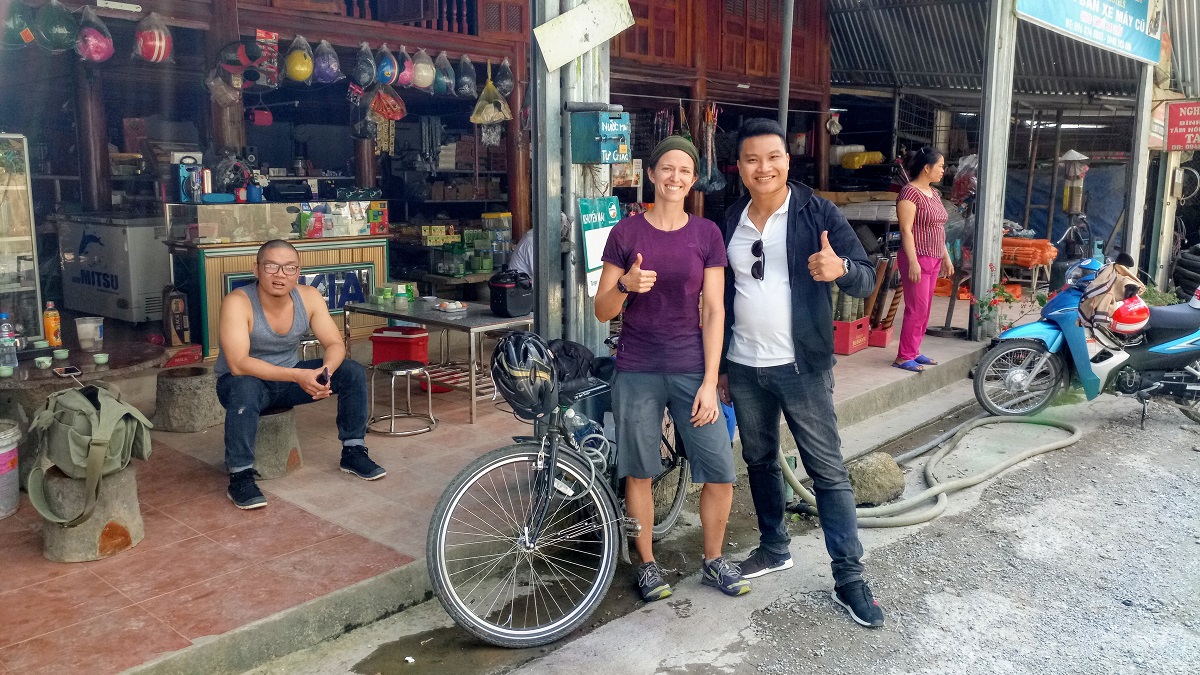 Friendly locals in Vietnam