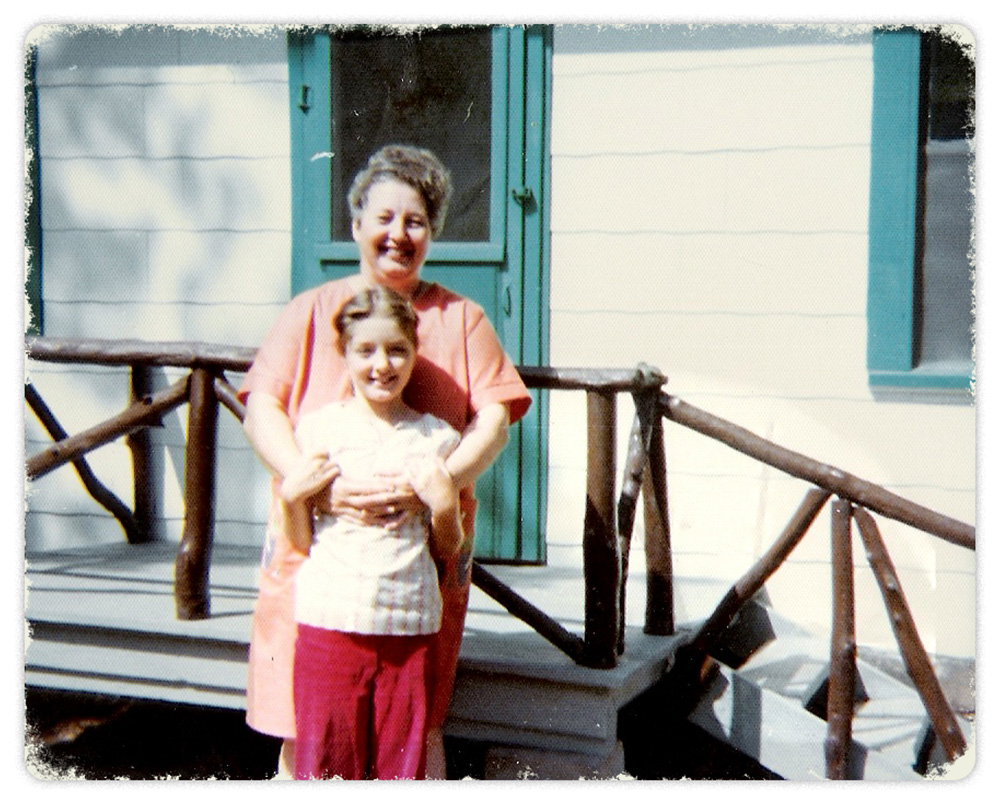 An old photo of the author and her mother in the 1970s.