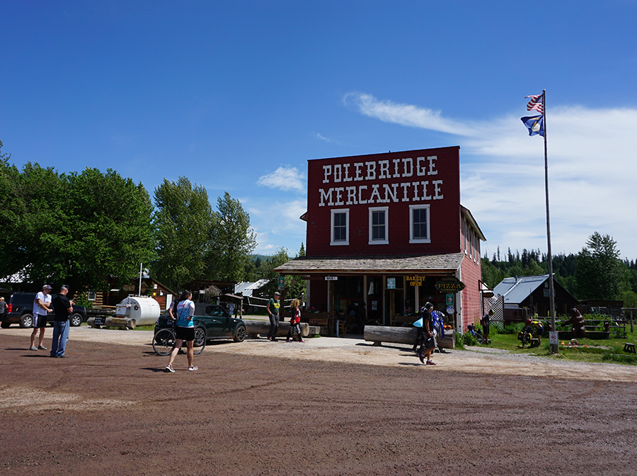 Polebridge Mercantile outside of Glacier National Park