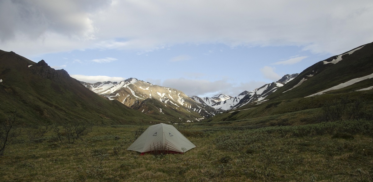 The offending tent in Alaska