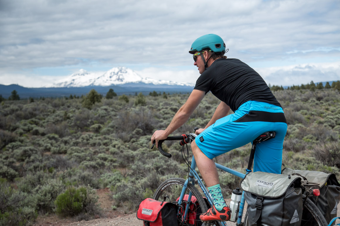 skiing the Cascades by bike