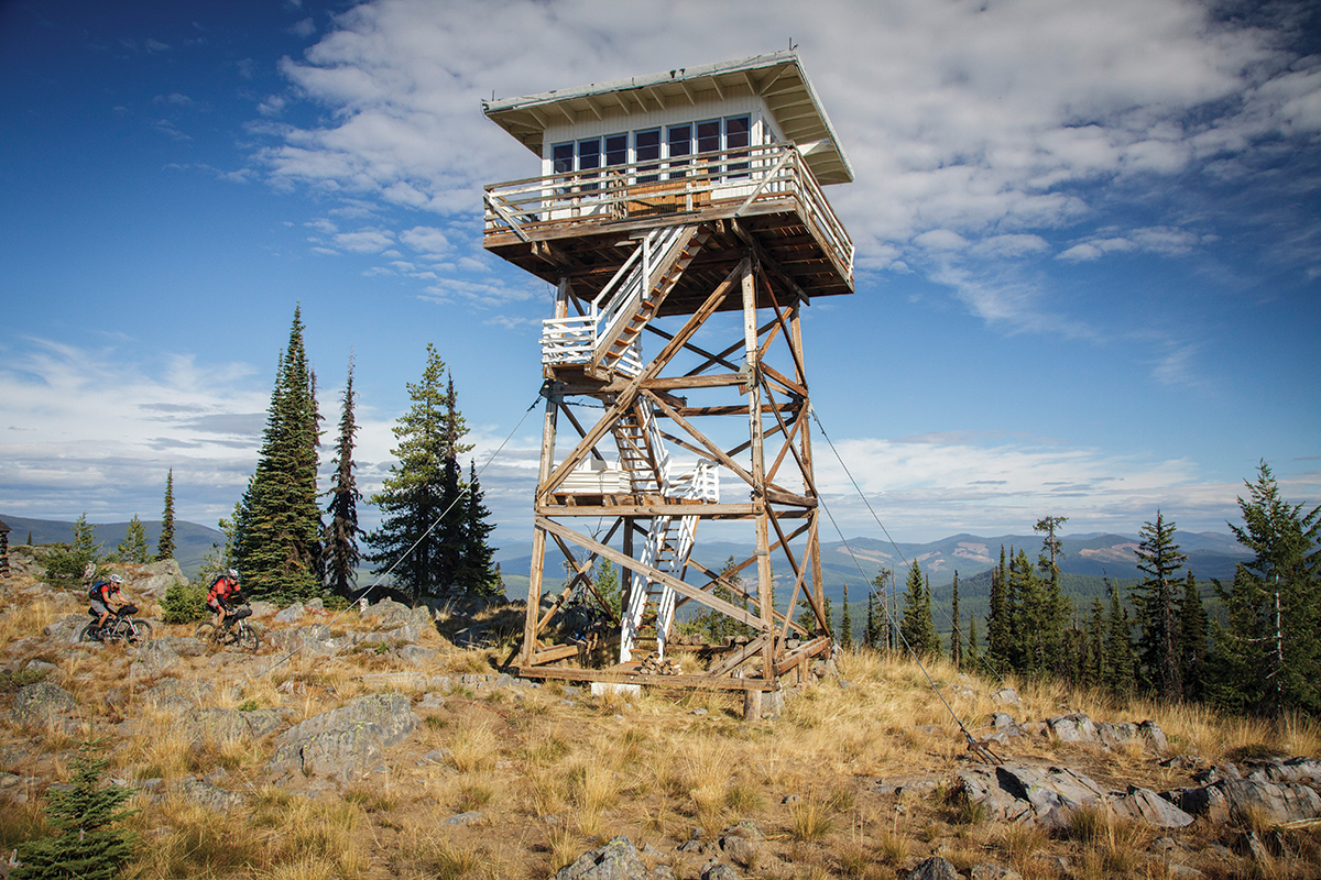 Bicycle touring fire lookouts in northern Montana