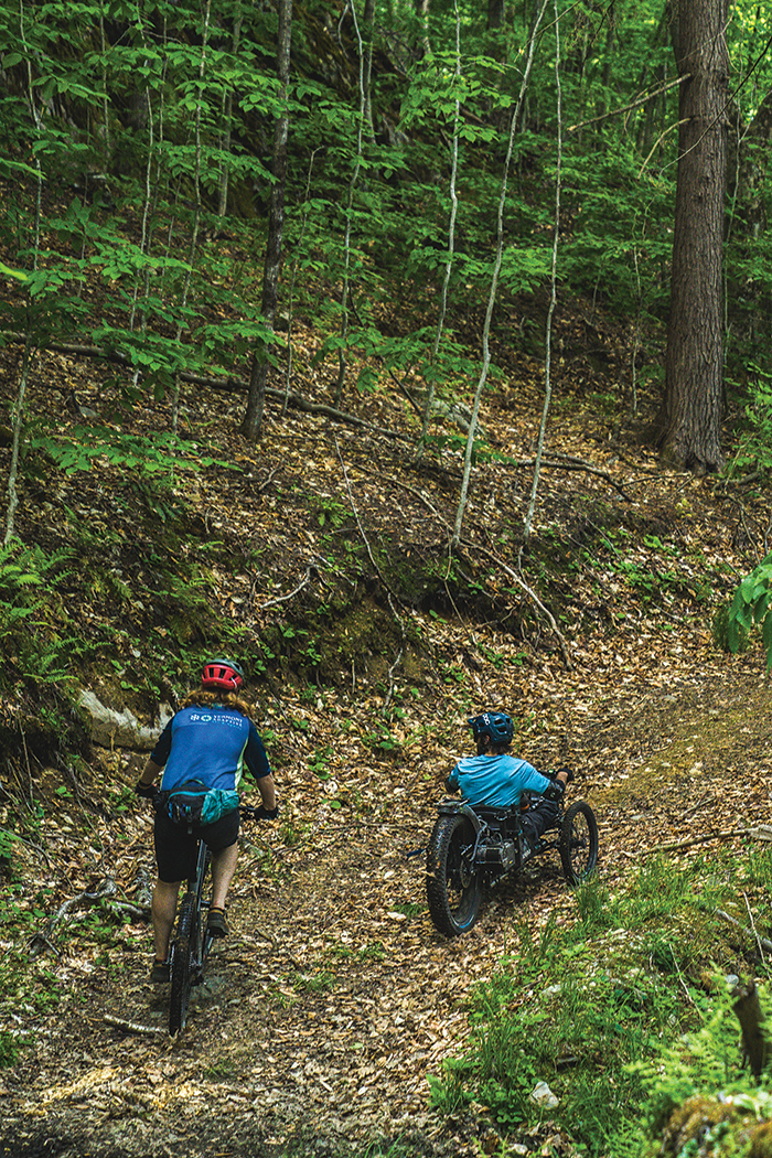 vermont's first adaptive mountain bike trail system