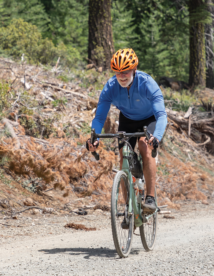 gravel cycling plumas county after dixie fire