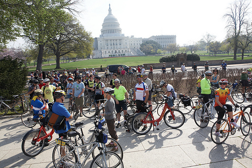 Cyclists at the Capitol for the National Bike Summit