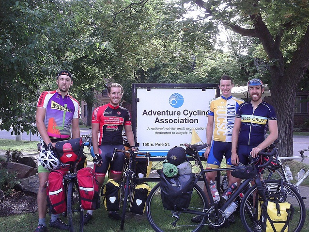Visiting cyclists from 2012