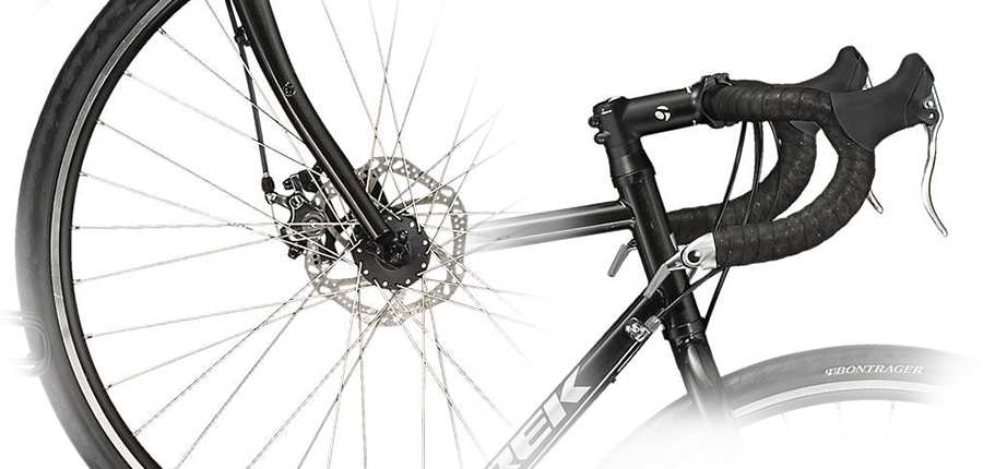 The brakes that come standard on the Trek 520.