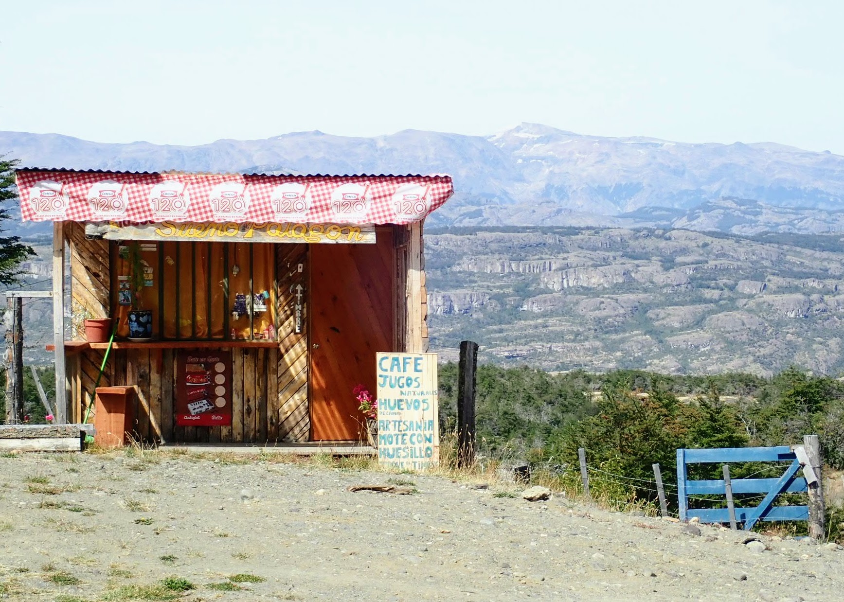 Roadside cafe in Chile