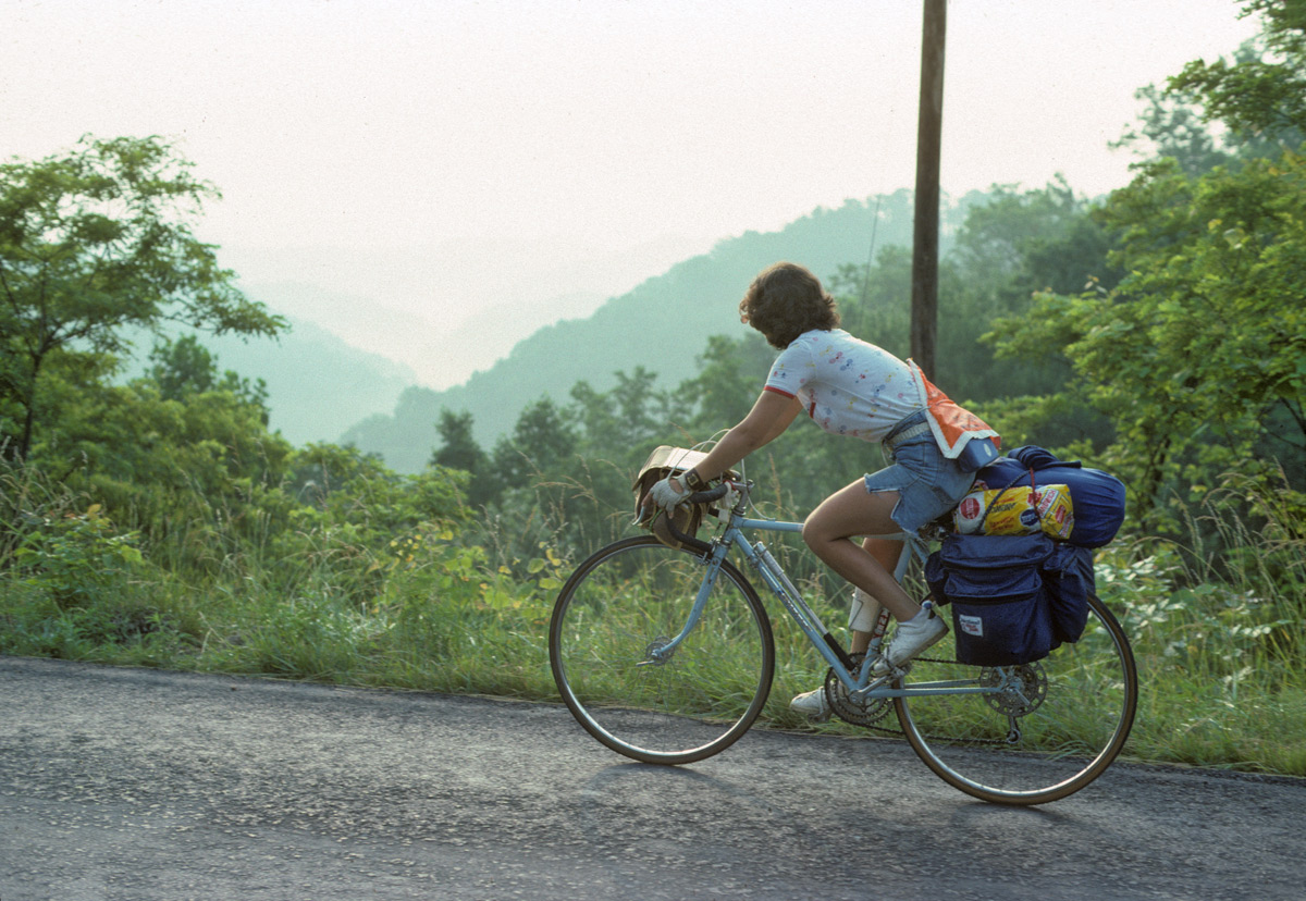 Bikecentennial rider by Bill Weir