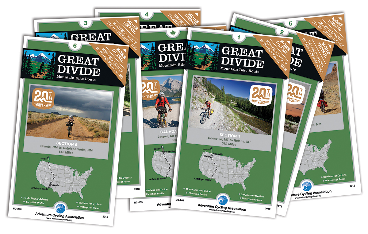 Great Divide Mountain Bike Route Map Set