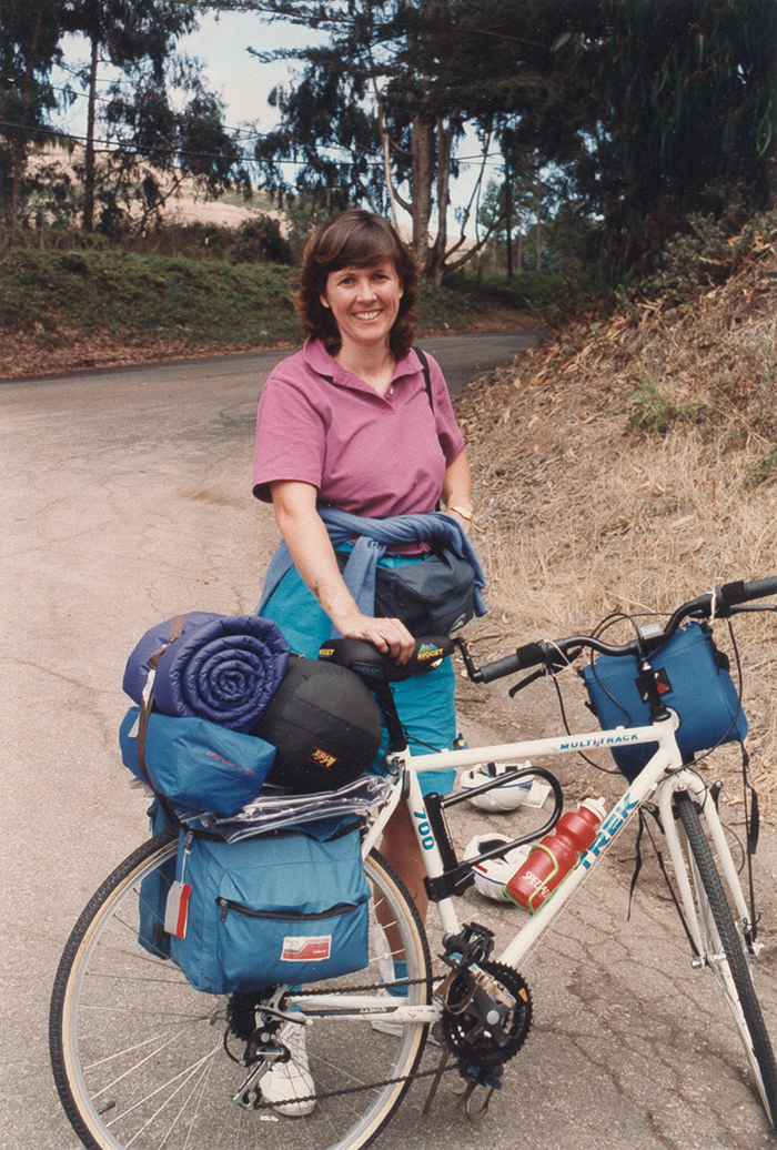 A 1990s bike tour on the Pacific Coast.