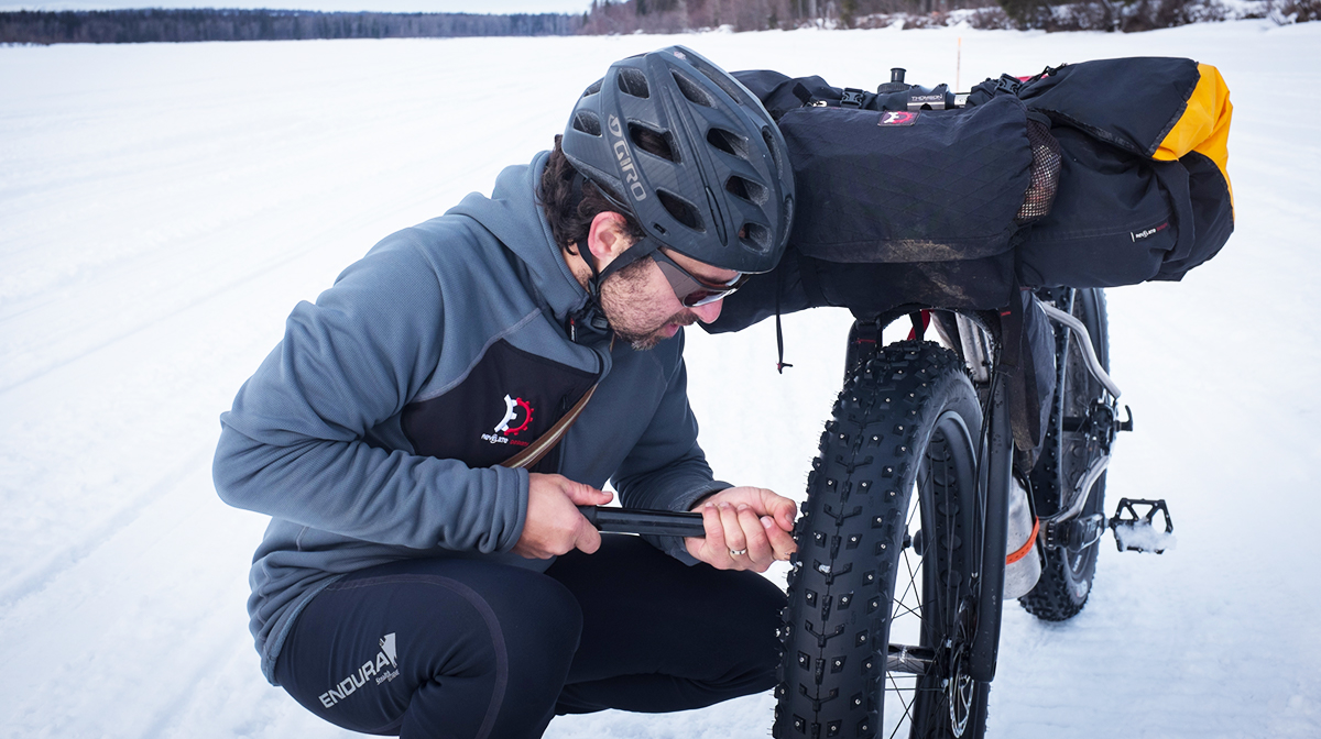 Fat bikes are great for sand and snow.