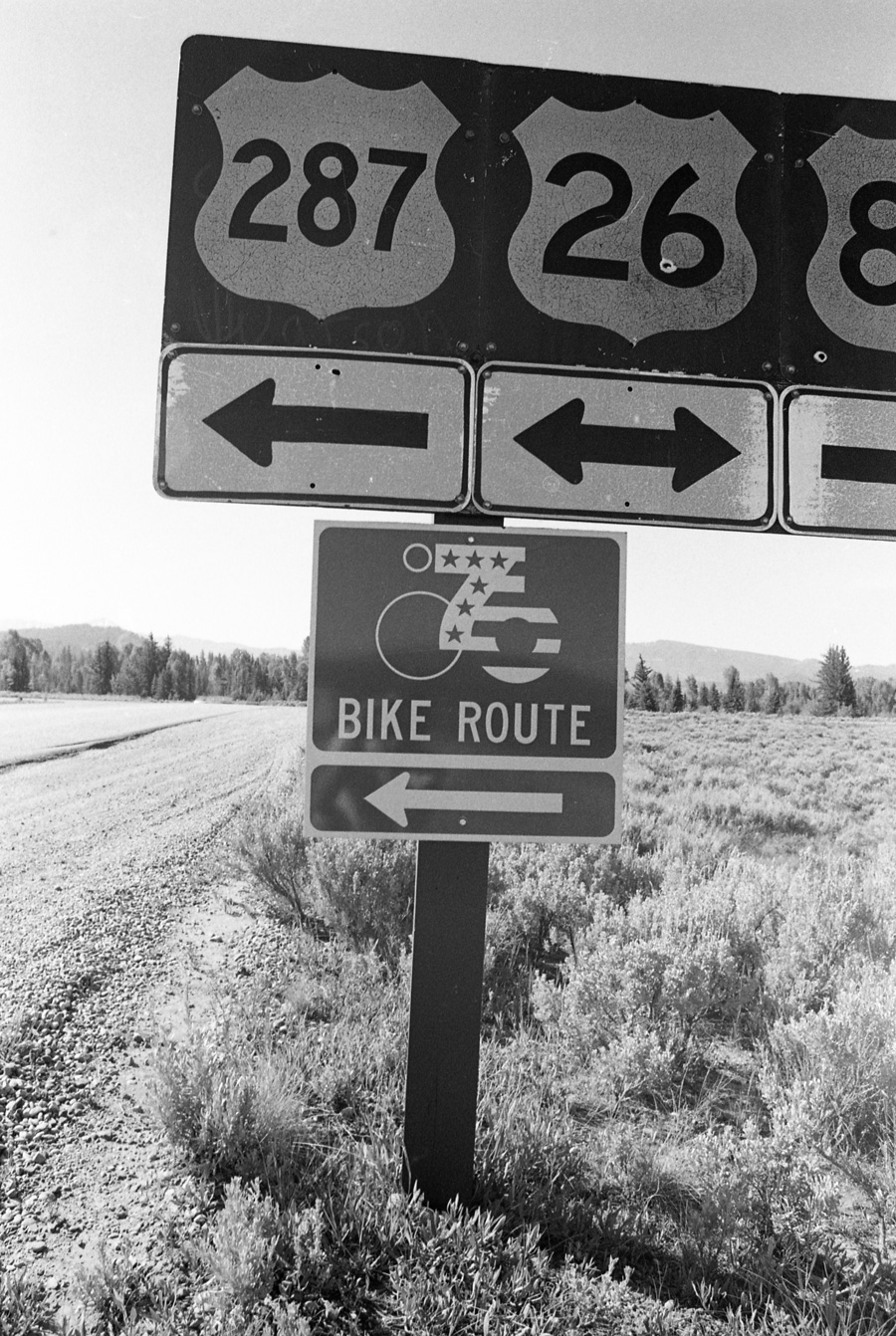 TransAm Bikecentennial sign