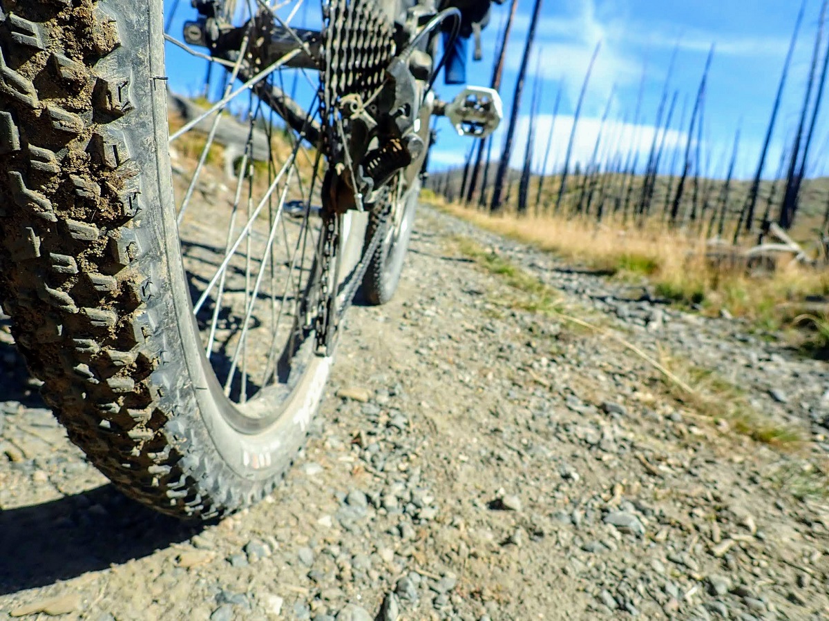 Knobbier tires like Alissa has will go a long way to improving traction and comfort while bikepacking.