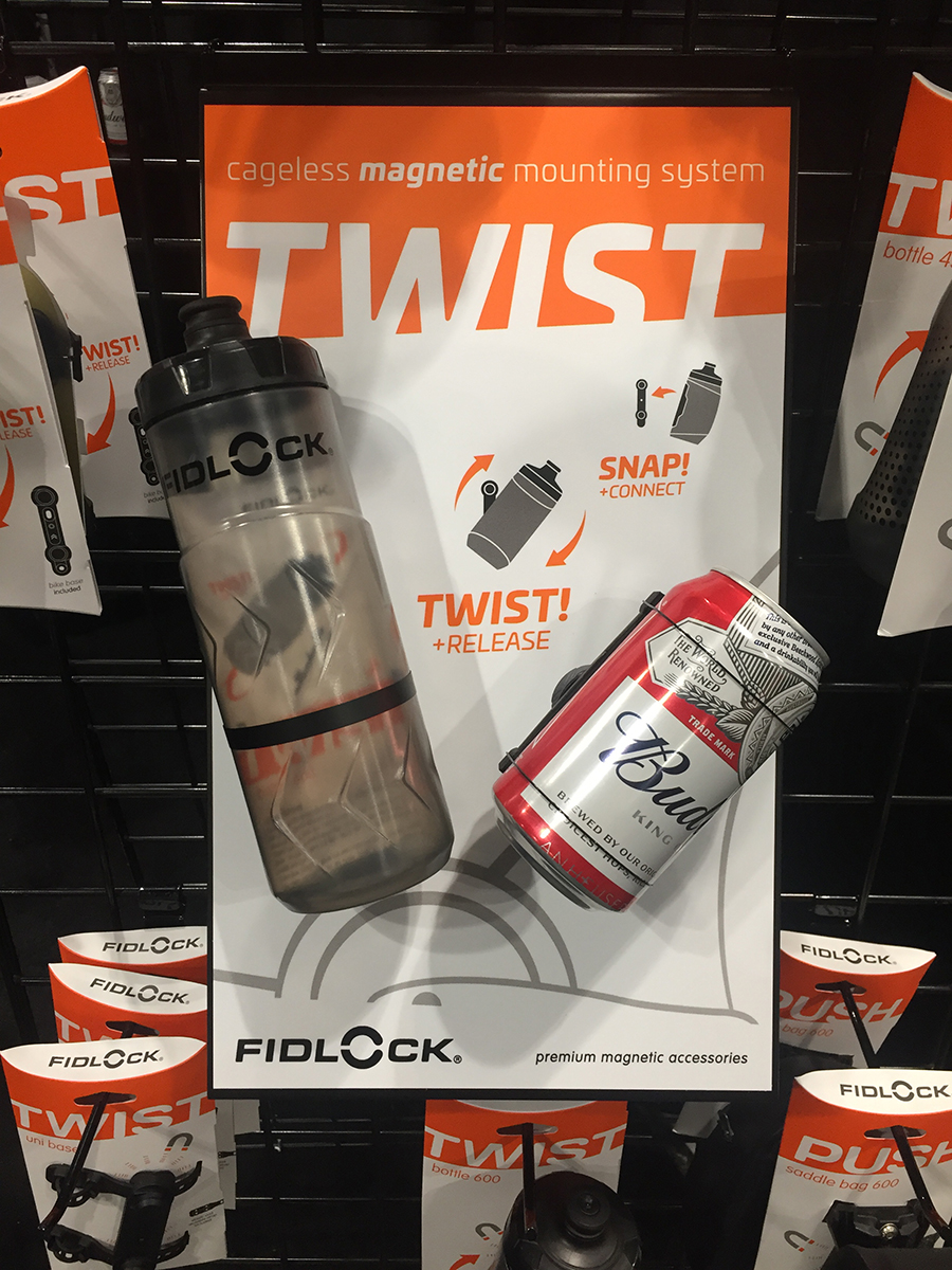 Fidlock magnetic water bottles for touring bikes