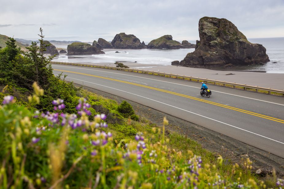 Sublime bike touring along the Oregon coast.