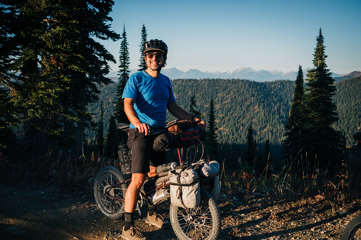 bikepacking with the bike friday all-packa in montana