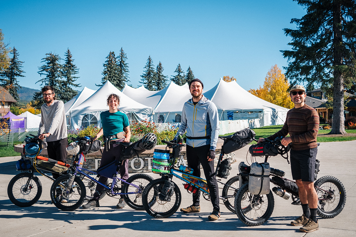 bikepacking with the bike friday all-packa in montana