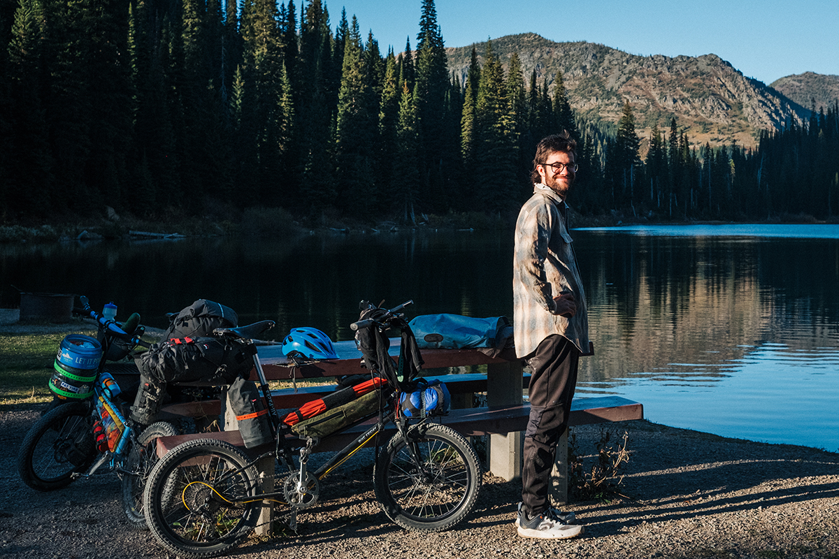 bikepacking with the bike friday all-packa in montana