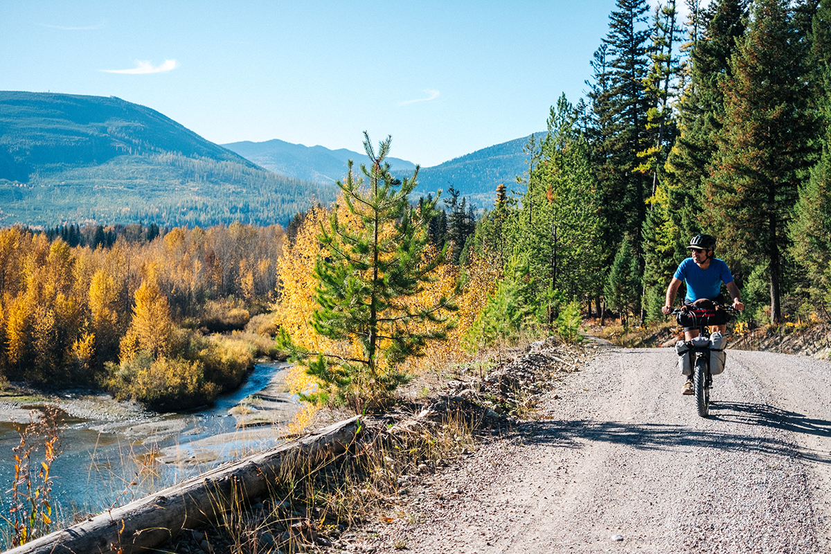 bikepacking with the bike friday all-packa in montana