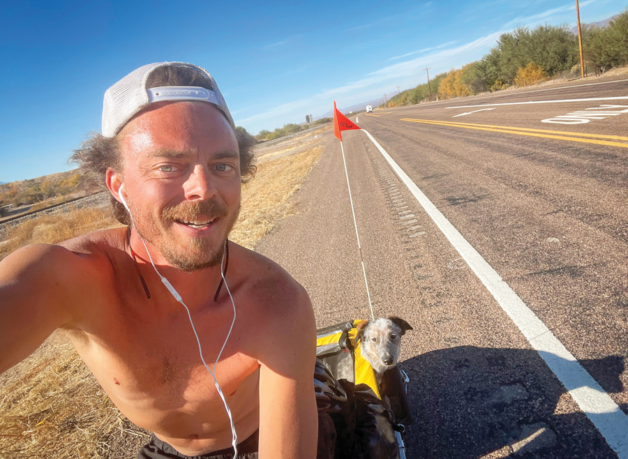 firefighter rides his bike across the country