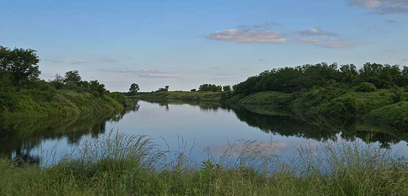 A quiet evening in the Mined Land Wildlife Area