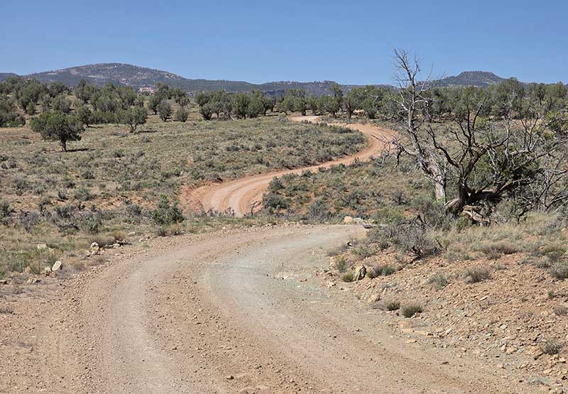 The route between Nucla and the San Miguel River
