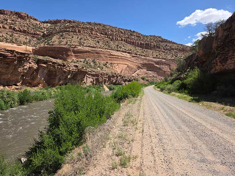 Stunning scenery along the San Miguel River