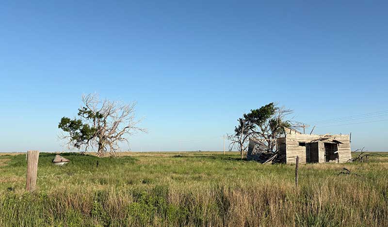 Abandoned homesteads serve as a reminder of the Dust Bowl