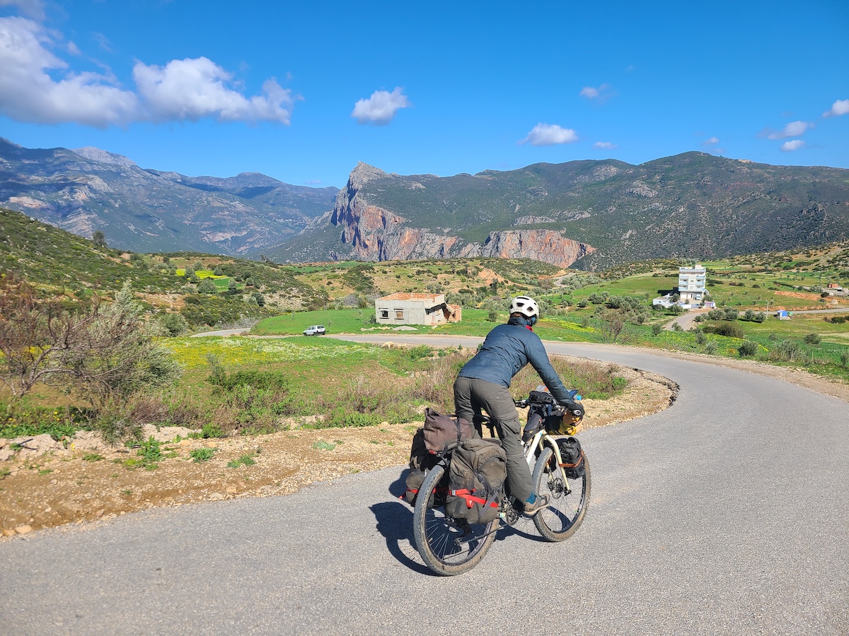 A winding Moroccan road