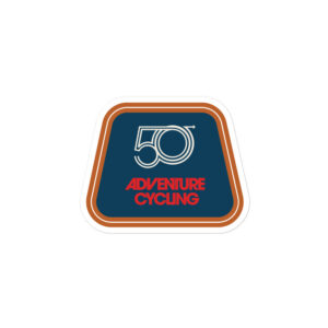 Adventure Cycling 50th Anniversary Bubble-free sticker