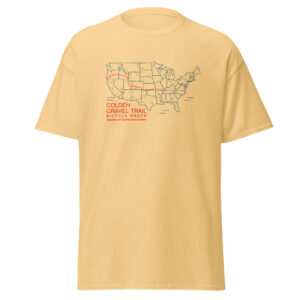 Golden Gravel Trail Map Tee
