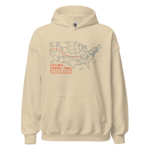 Golden Gravel Trail Map Hoodie