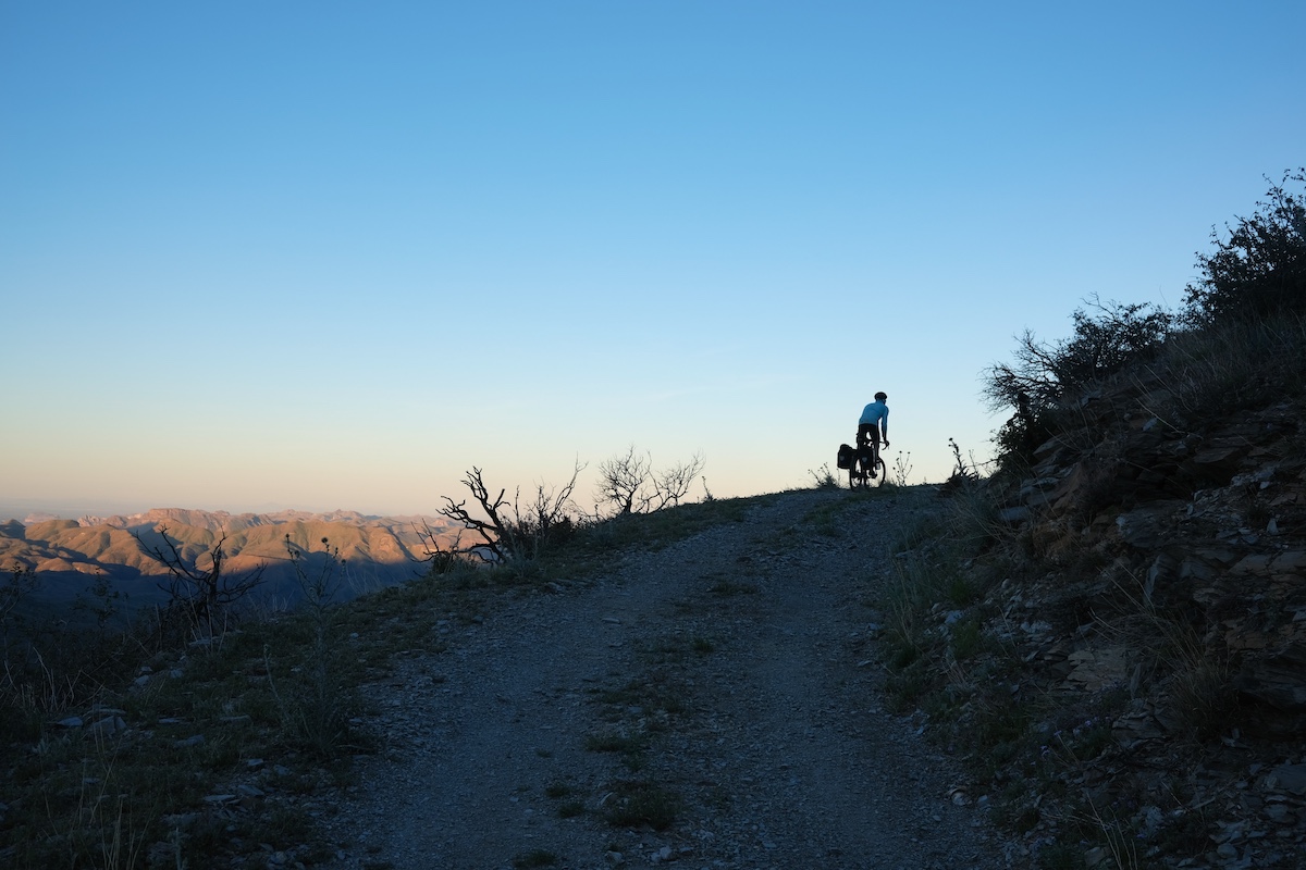 Climbing a rough Arizona doubletrack