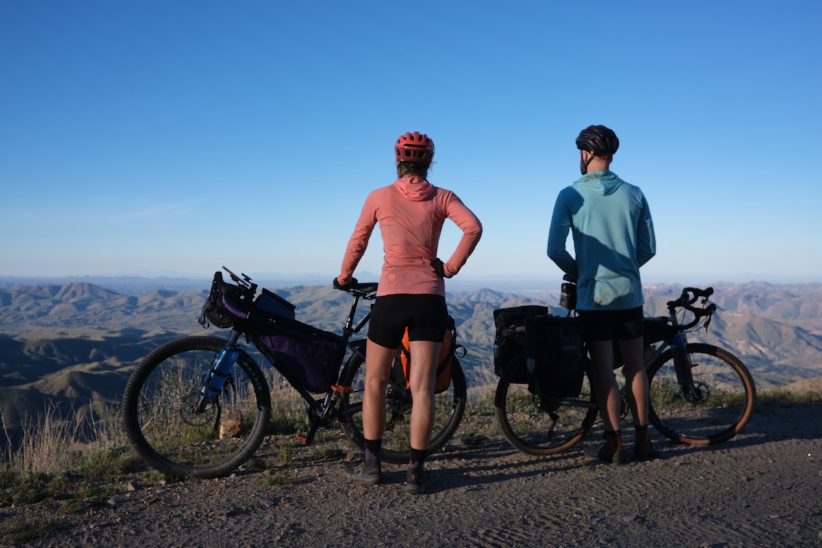 Enjoying the kind of view you can get on a weekend bikepacking trip