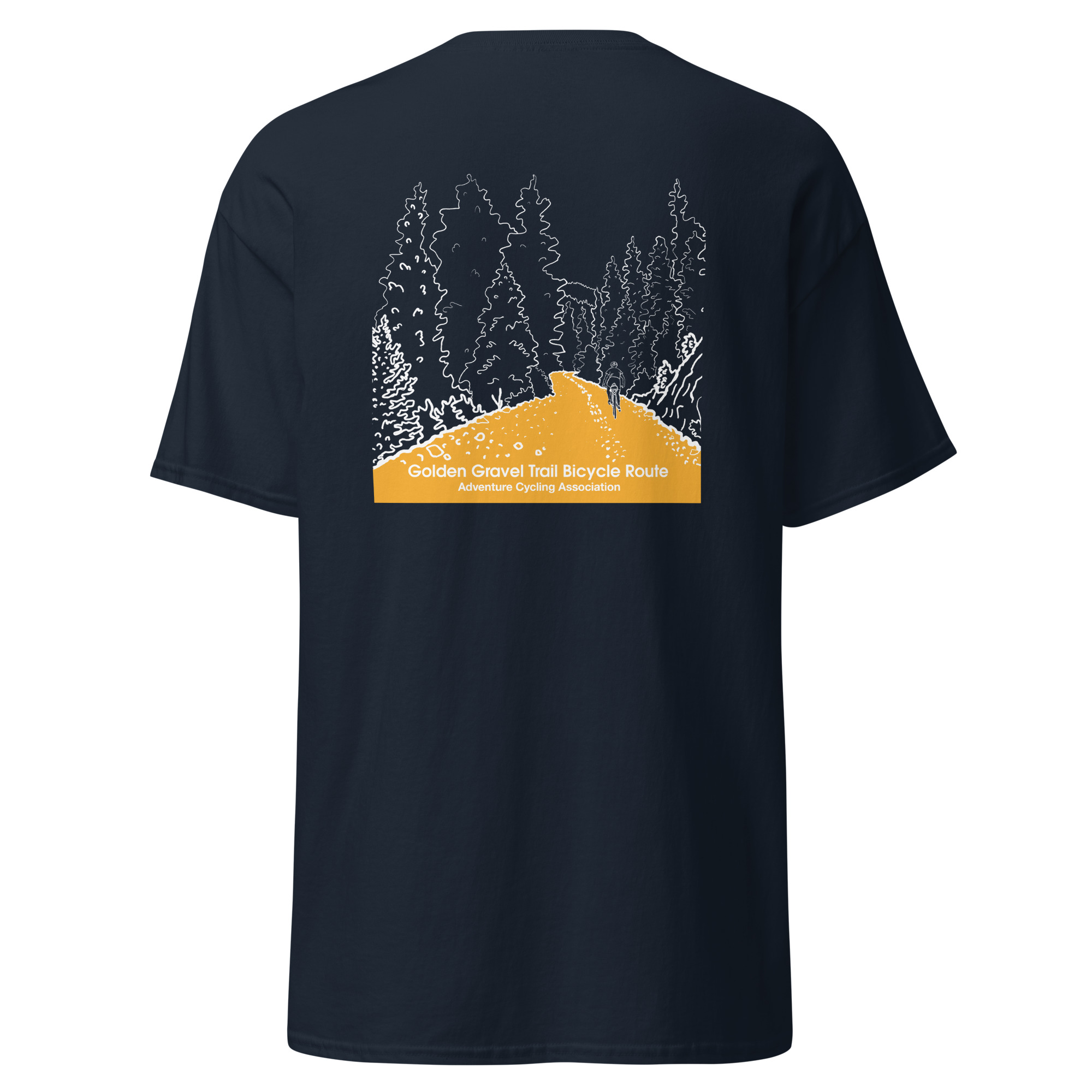 Golden Gravel Trail "Golden Road" Tee - Image 2