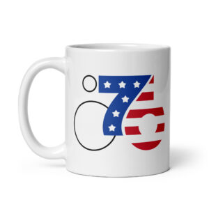 Retro 76 Bikecentennial Logo Mug